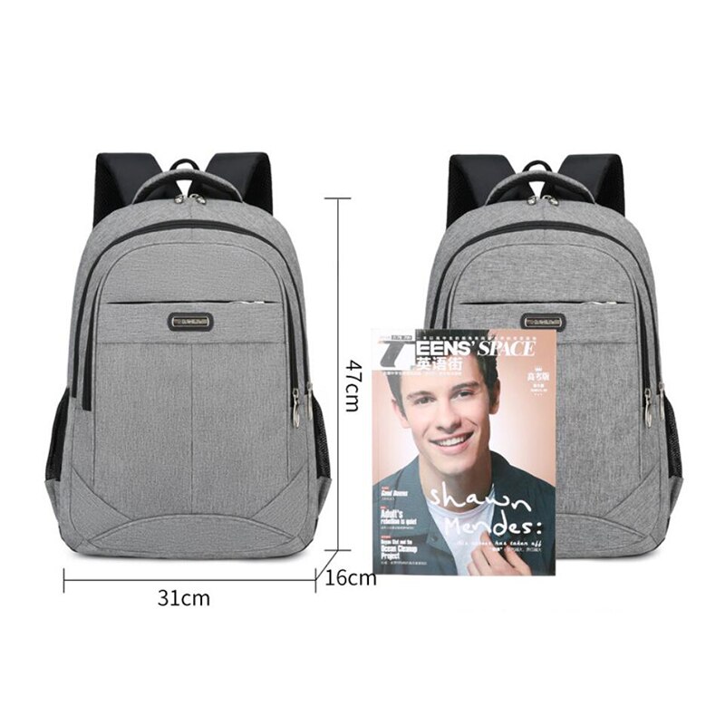 Large Capacity High School Backpack Men University Student School Bags Oxford Backpack Casual College Style