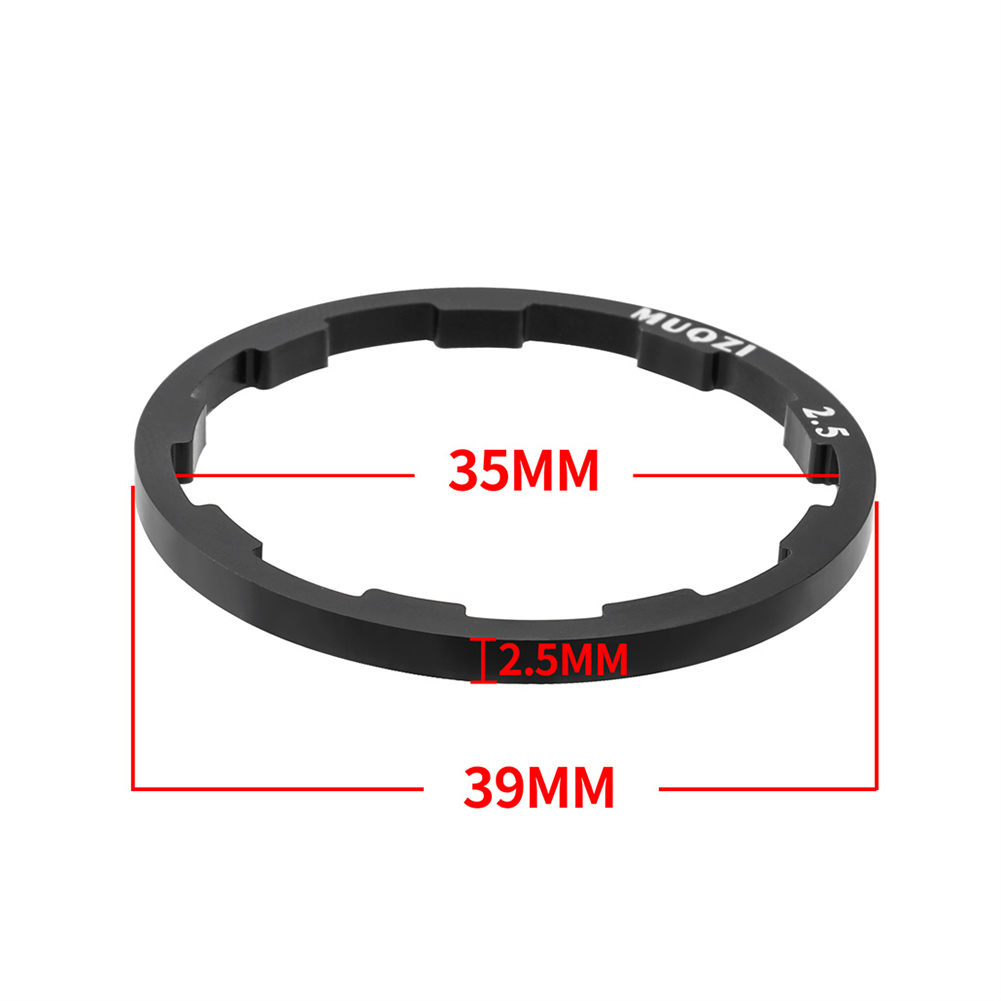 MUQZI distanziali per rondelle mozzo bici da strada lega di alluminio MTB rondelle movimento centrale bici volano guarnizione cassetta accessorio ciclismo: Arancione