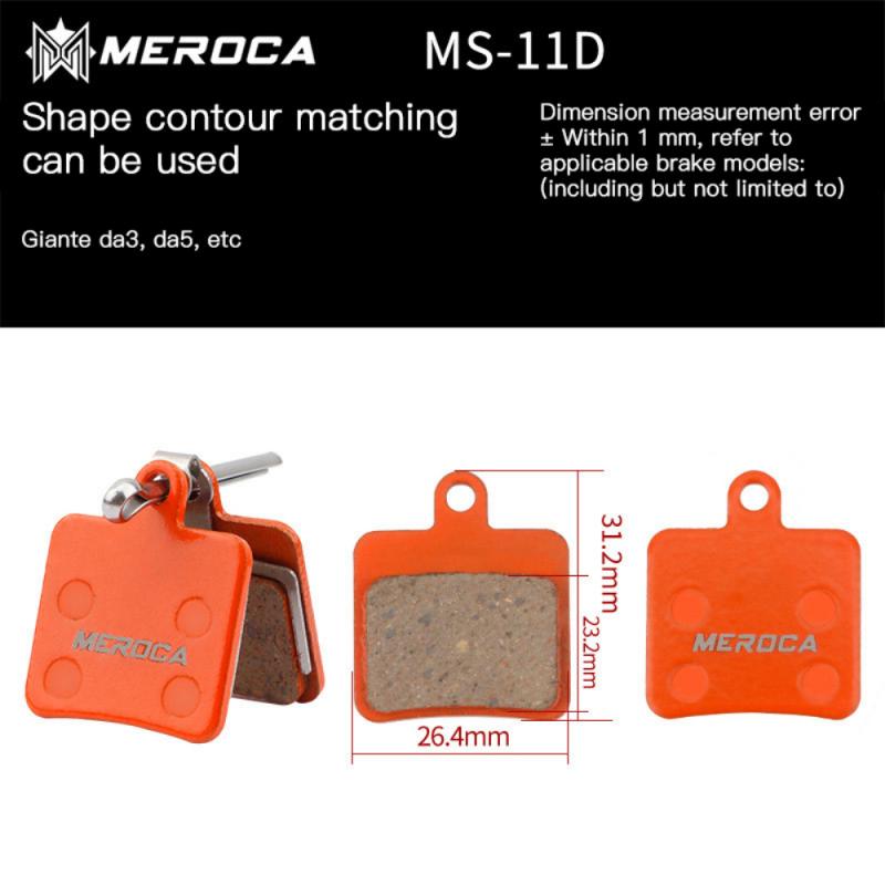 Pastillas de freno de bicicleta para BB5 M355 XT M446, piezas de bicicleta de montaña, pastillas de freno de disco orgánico de resina para ciclismo de carretera: MS-11D