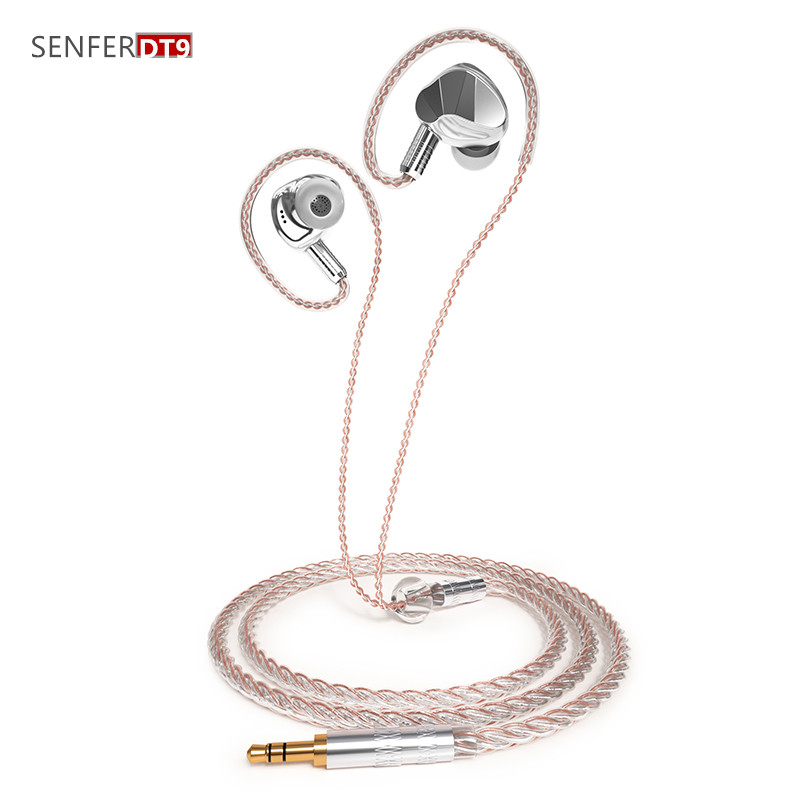Senfer DT9 1DD Knowles Ba In Ear Oortelefoon Hybrid Metal Heasets Hifi Sport Muziek Bass Oordopje Afneembare Kabel DT6 Pro KP580 Zsn