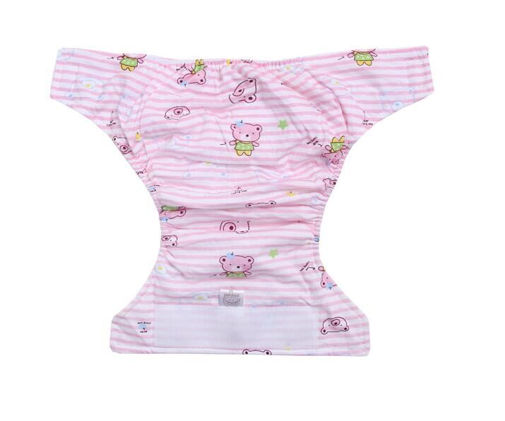 Baby tyg blöjor 100%  andas bomull tecknad baby varje blöja tvättbar förhindra sidoläckage av blöjan  #48
