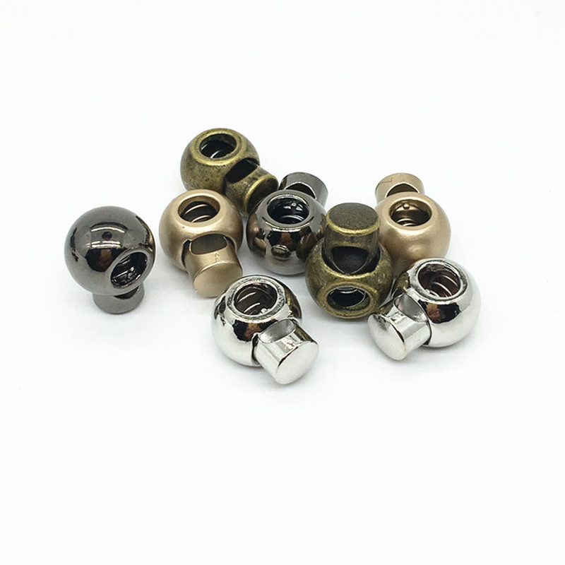 Metall Schnur Schloss Schnur Stopper Schaltet Clip Bekleidung Bungee Schnur Schloss Doppel-und Einzel Zubehör Kleidung Push-Lock Clips 5 stücke