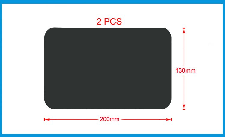 2 stk 200*130mm oppustelige plastbåd kajak pvc reparation patch kit med lim vandtæt patch rib kano jolle luftseng