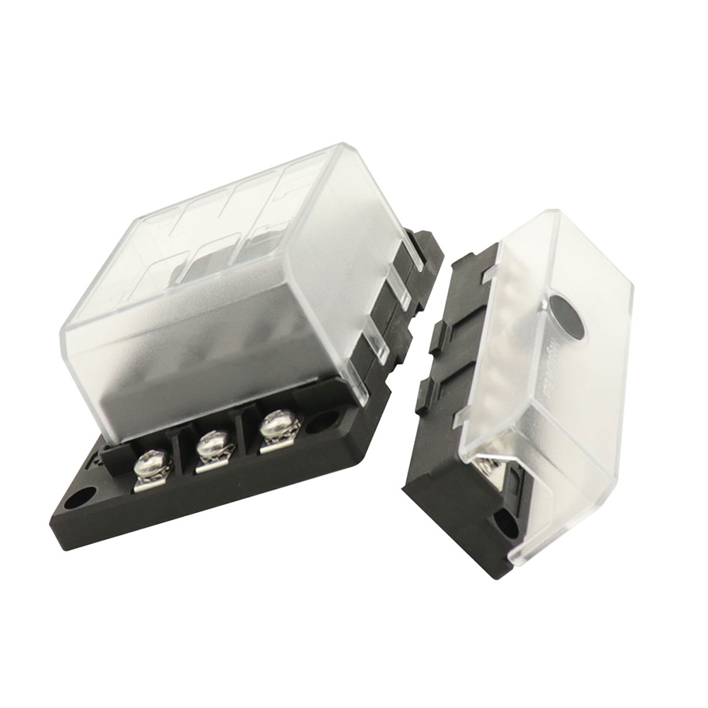 6 Ways Fuse Box Holder with ATC/ATO/ATP Fuse Box Holder LED Warning Indicator with Fuse for Car Boat Marine