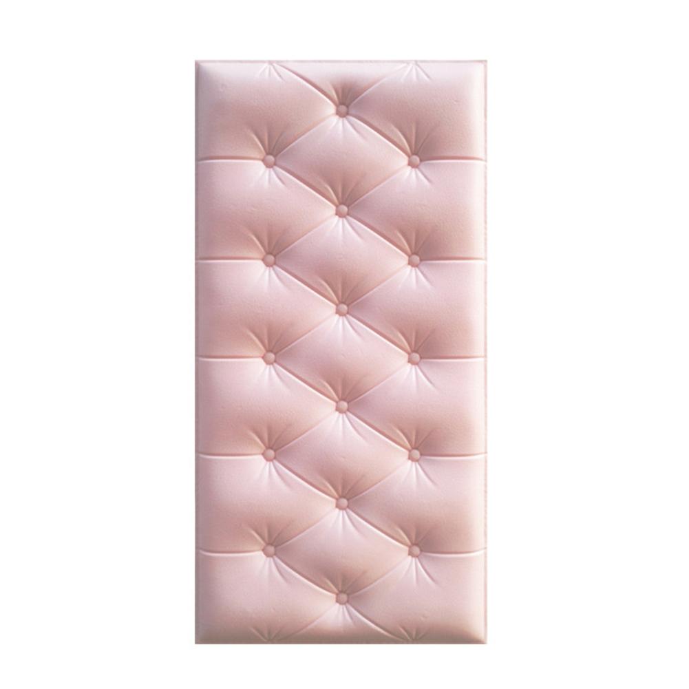 Panneau mural 3D auto-adhésif | Panneau mural imperméable pour arrière-plan de la télévision salon salle de bains décoration: Pink