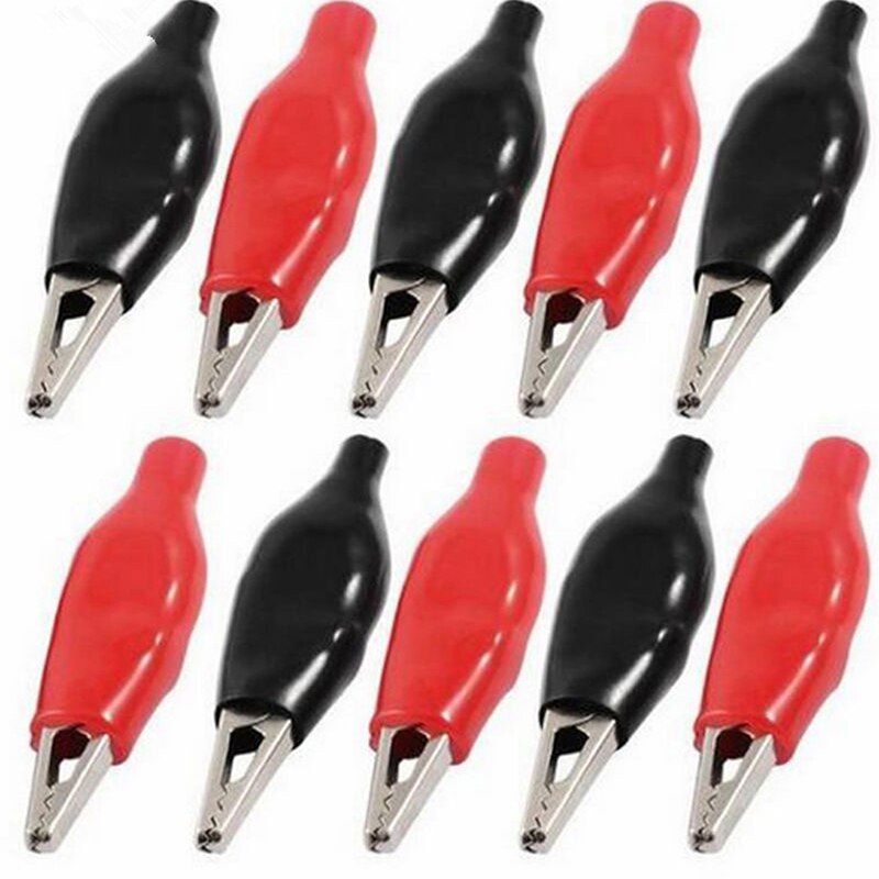 Electrical Alligator Clips 80 Pieces Crocodile Test Clips Metal Alligator Clamp Test Lead Crocodile Clamps Alligator Clips 35mm For Electricial Work Testing Photo Clips Stand