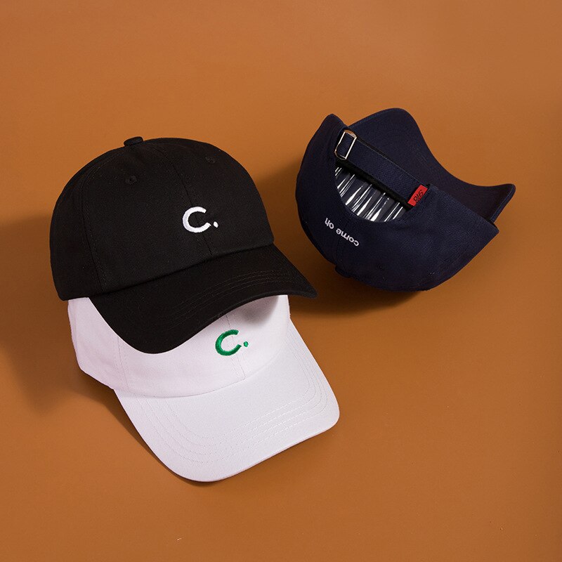Kleur Retro Cap Letter C Baseball Cap Verkoop Gradiënt Mannen En Vrouwen Hoed