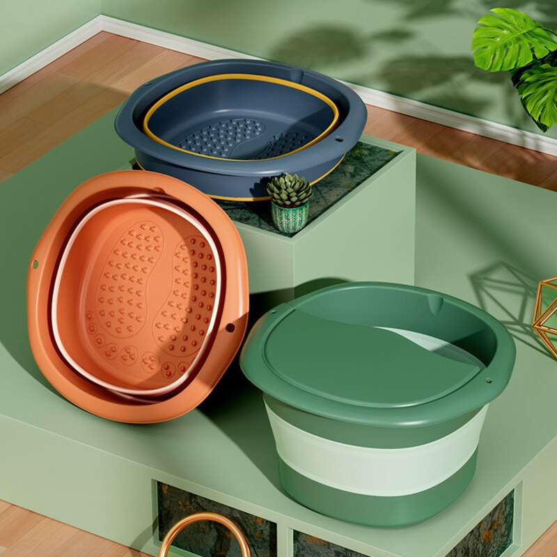 Foldable Foot Spa Bucket Multipurpose Foot Bath Massage Barrel for Home Foot Spa Bucket Home PR