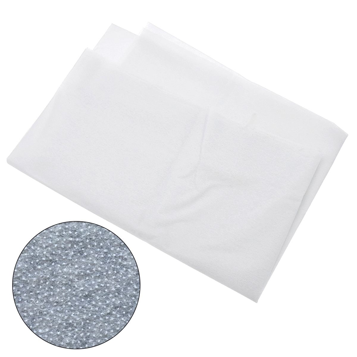 White Fusible Easy Iron On Sewing Join patchwork Interfacing Lightweight Polyester Interfacing (40 Inch x 4 Yards): Default Title