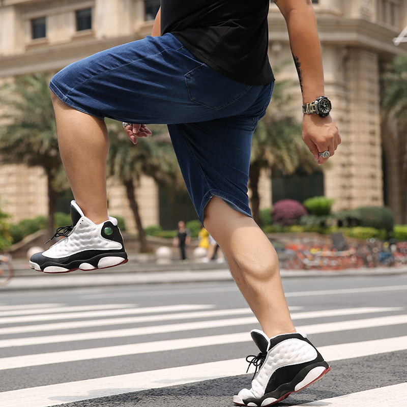 Large Size Men Short Jeans fat Leisure Clothing Summer Shorts Men Denim short mens shorts