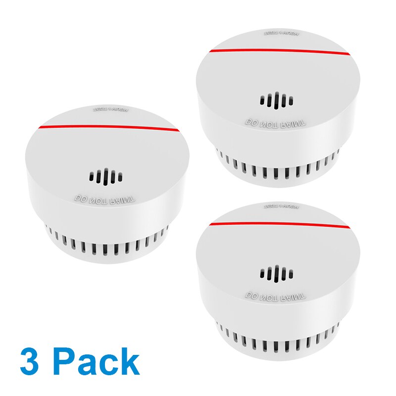 CPVan SM03 Smoke Detector 10 Years Battery Life Fire Protection Sensor Detector EN14604 CE Certified 85dB Volume Detector Smoke: 3x Smoke Detector