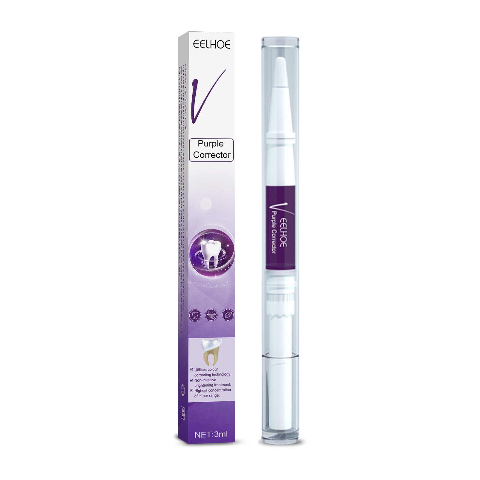 Teeth Whitening Toothpaste Fruit Acid Remove Calculus Plaque Stains Fresh Breath Cleaning Oral Hygiene Dental Bleach Care Tools: RED