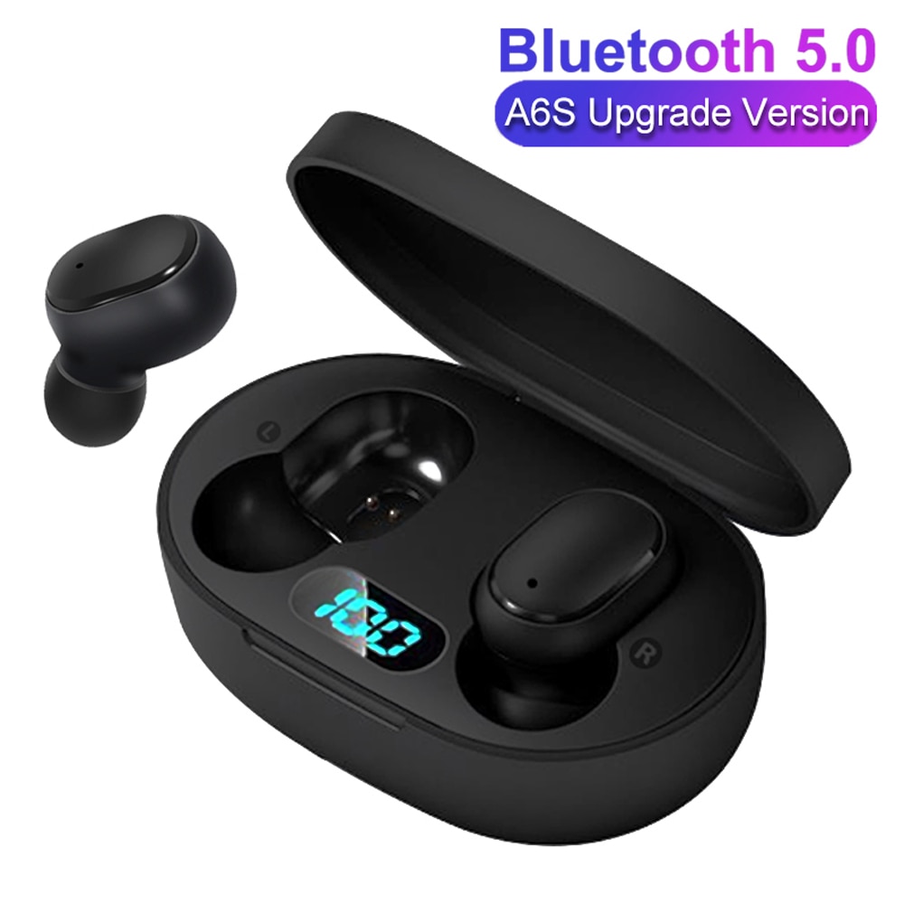 A6L TWS Bluetooth écouteur BT5.0 LED affichage pour Redmi Airdots bouton contrôle étanche bruit suppression casque PK i7s A6S E6S