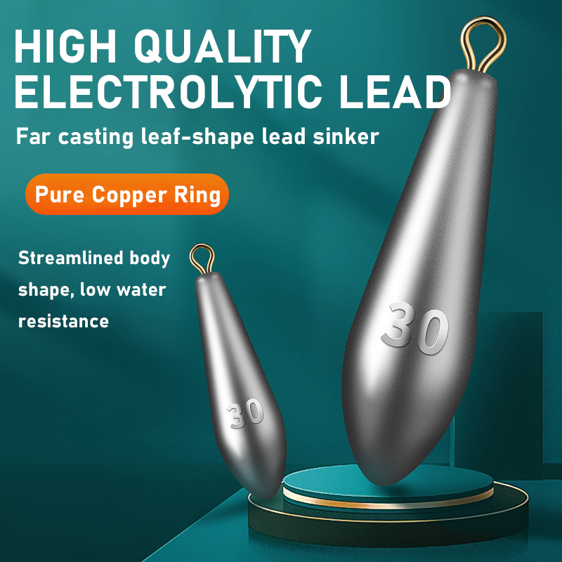 10 Uds 10g 15g 20g 30g 40g 50g plomo de pesca peso grande peso de fundición lejana plomo de pesca de mar para accesorios de aparejos