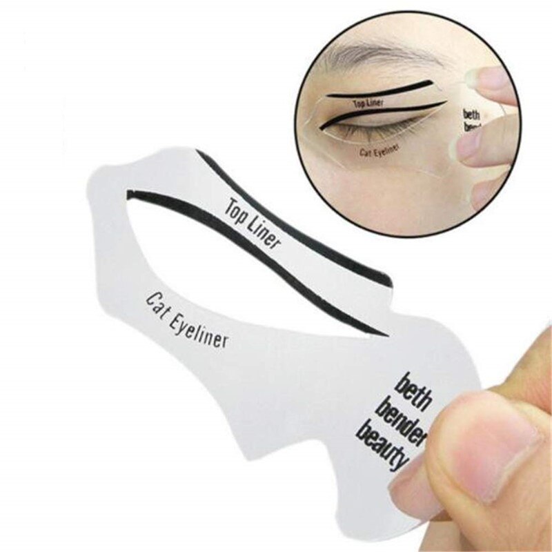 Pochoir pour les yeux de chat, 2 pièces, Eye-liner à Double aile, modèles, gabarit, outils de mise en forme, carte, gabarit, bricolage