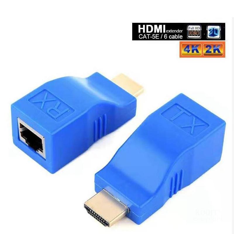 4K 3D Hdmi Extender 1080P RJ45 Poorten Lan Netwerk Hdmi Uitbreiding Tot 30M Over CAT5e/6 Utp Lan Ethernet Kabel Voor Hdtv Monitor