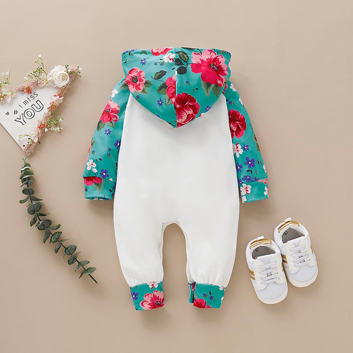 Leuke Baby Romper Peuter Meisje Lange Mouwen Brief Print Bloemen Bodysuit Jumpsuit Baby Meisje Kleding 0-24M