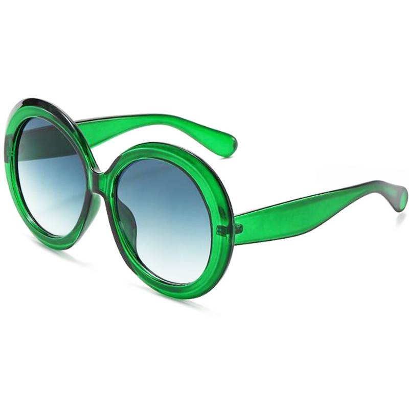 Wandern Vintage Übergroße Runde Anti Licht Gläser Frauen Braun Gradienten Gläser Weibliche Spiegel Klar Shades: Gelb