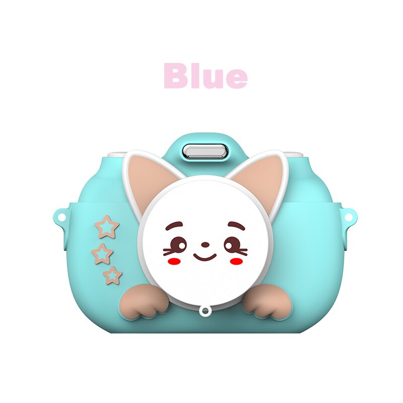 Caméra pour enfants 3.0 pouces écran HD 1080P multi-style photographie prend en charge 28 pays dans diverses langues et jeux: Bleu / 32G