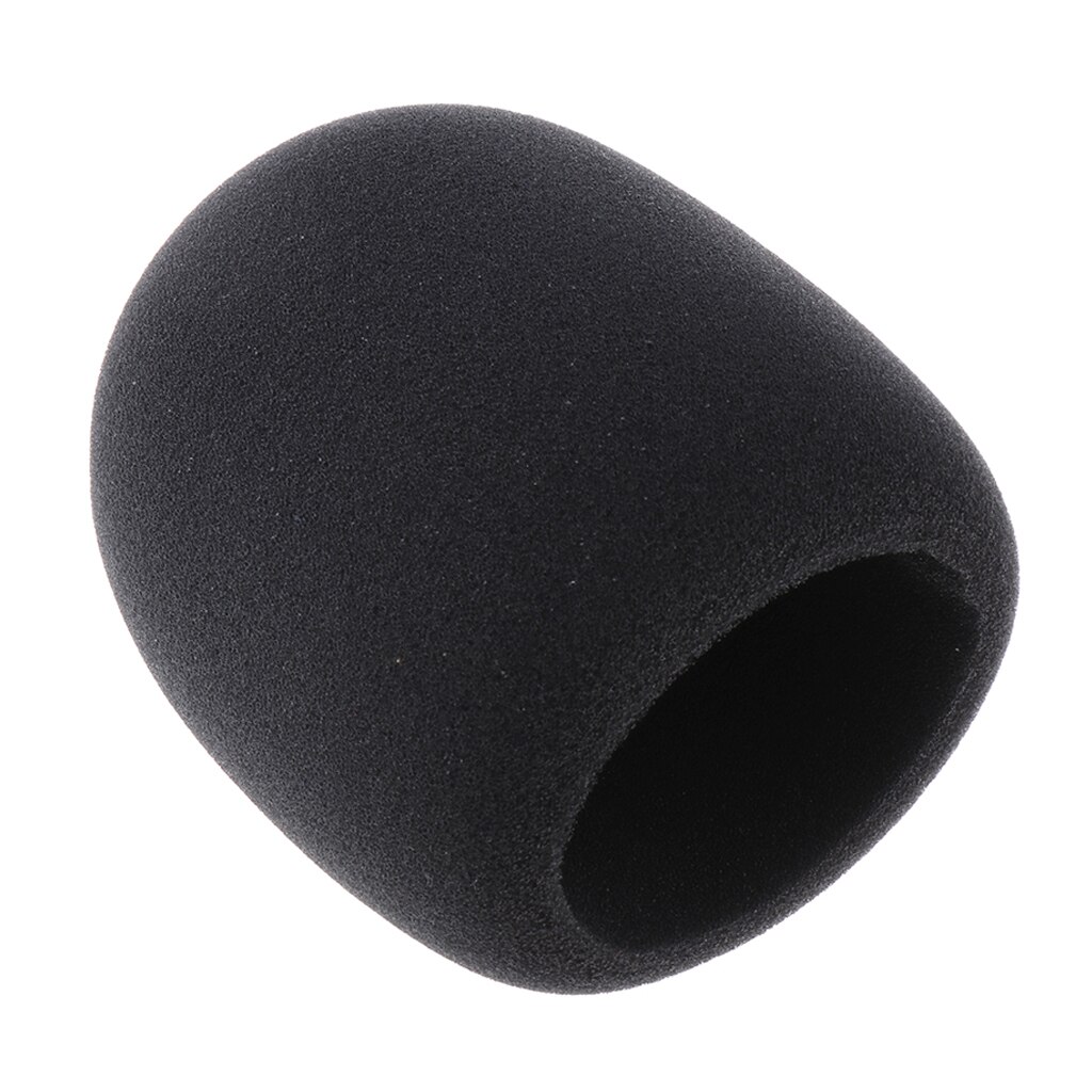 Large Size Black Microphone Foam Cover Mic Protection For Recording 4cm