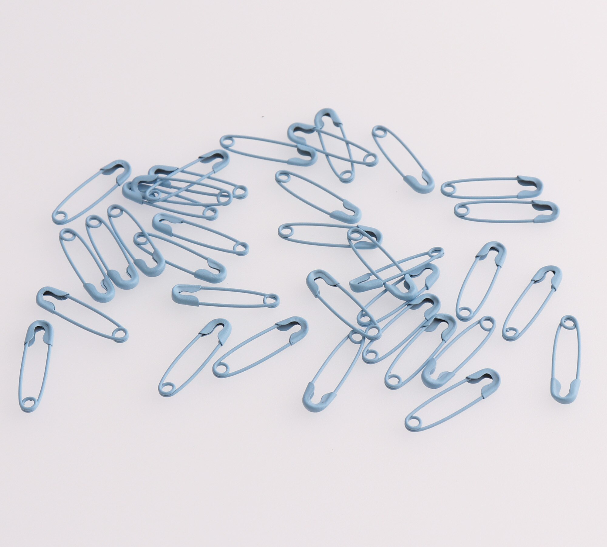 Baby blue Brooch Safety Pins 19mm Mini Charming Safety Pins DIY Copper Pins for Garment