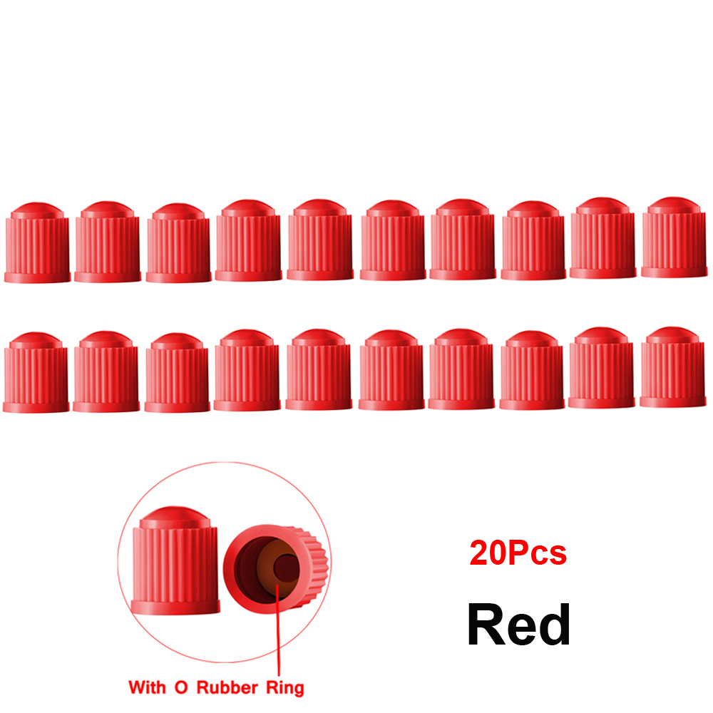 Tappi valvole pneumatici da 20 pezzi, con anello in gomma O, coperture stelo universali per auto, SUV, bici e biciclette, camion, motocicli: Lavanda