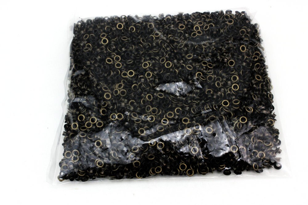 2000sets 4.5MM*8mm*4.5mm Size deviation copper black nickel blow hole garment accessories metal eyelet