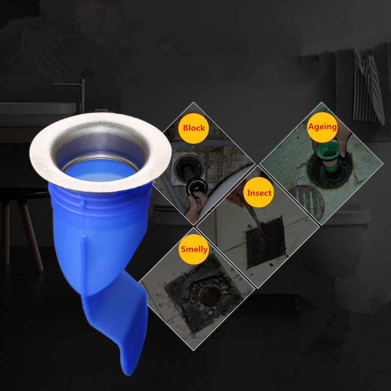 Filtre de reflux Anti-odeur en Silicone pour salle de bains de désodorisation, filtre de refoulement, Anti-odeur, Anti-insecte