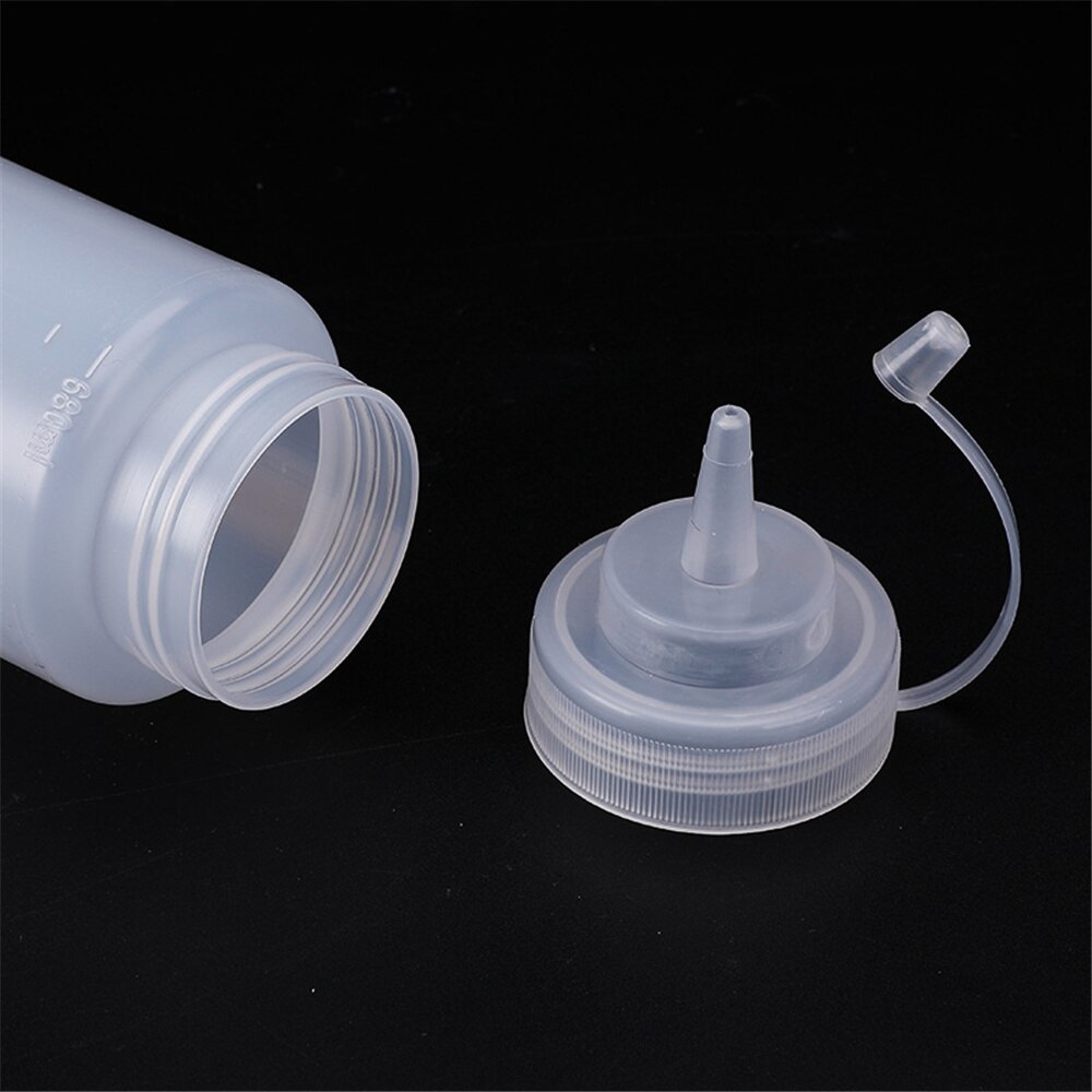 Squeeze Condiment Bottles With On Cap Lids Ketchup Mustard Sauces Olive Oil Bottles Kitchen Accessories