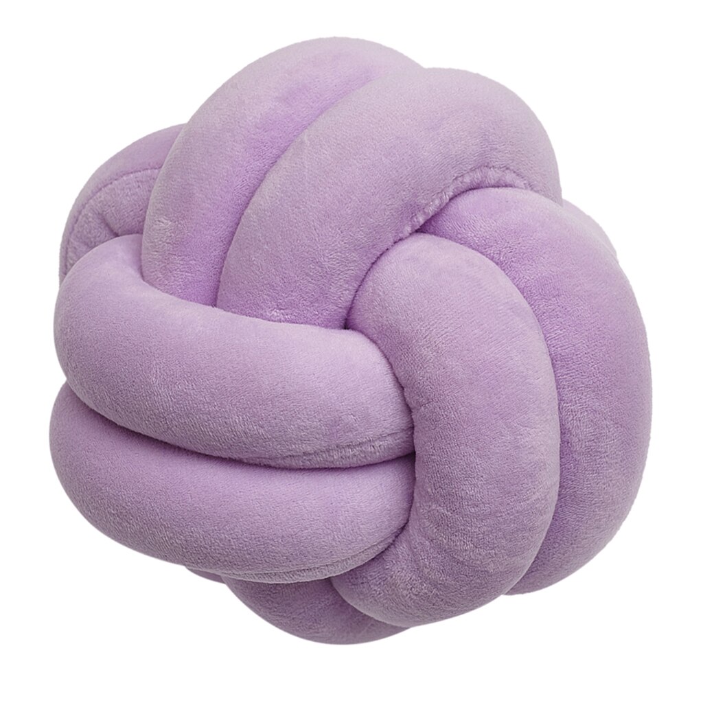 Liten knute pute dekorativ pute moderne hjem sofa dekor puter pute lilla blå gul: Lilla