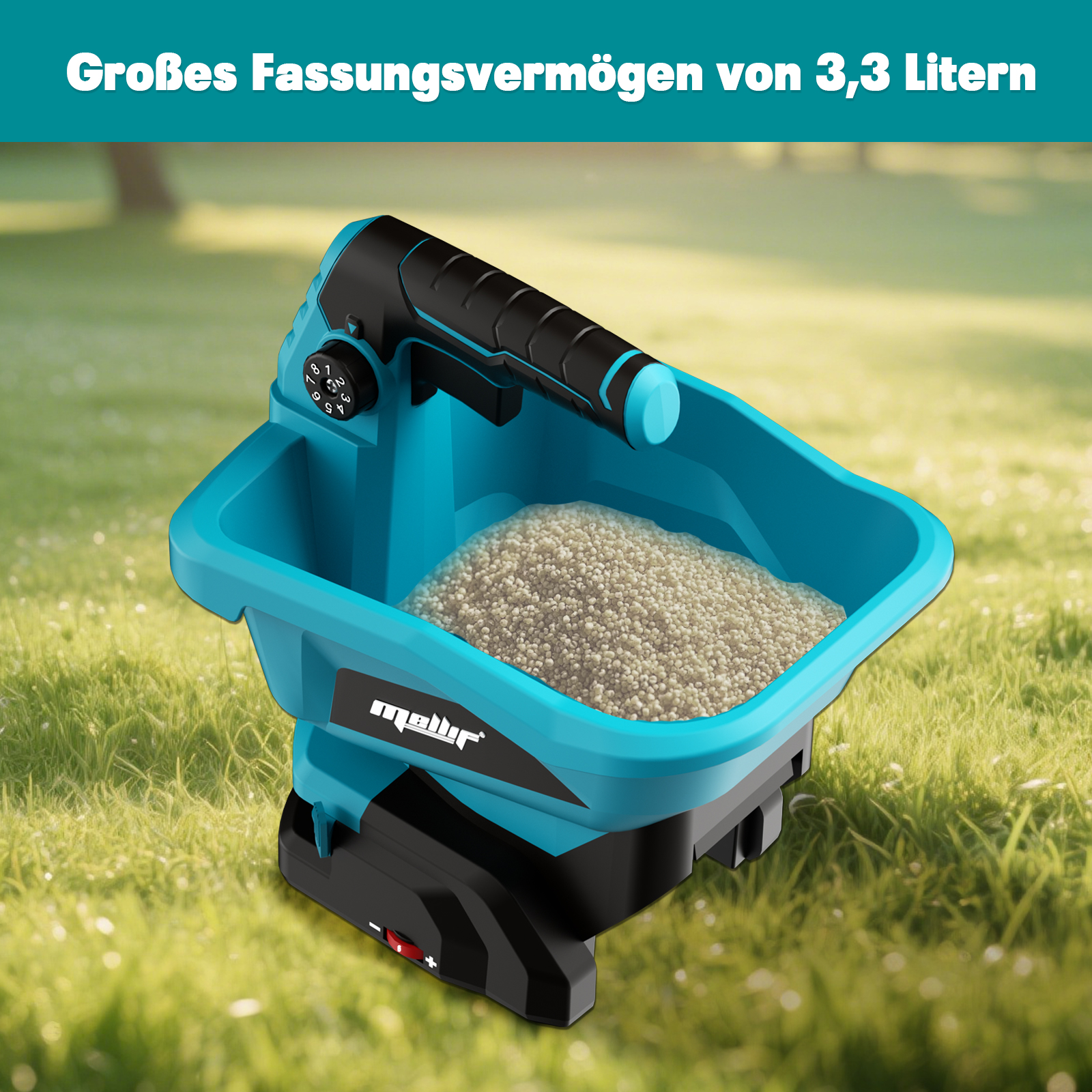 Akku-Handspreizer für Makita 18 V BL1830 Akku, tragbarer elektrischer Spreizer für Gras, Samen, Salz, Dünger (nur Werkzeug)