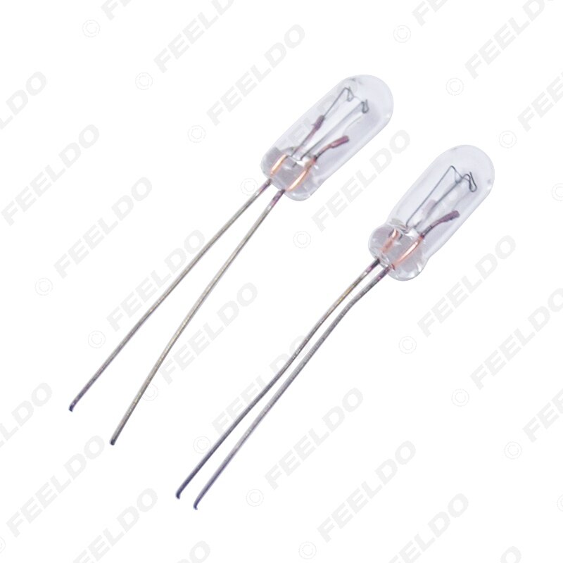 FEELDO 10pcs Car T4 12V 1W Halogen Bulb External Halogen Lamp Replacement Dashboard Bulb Light #MX2696