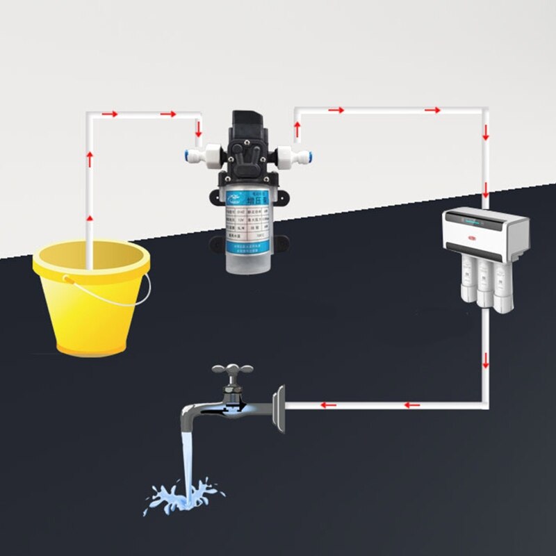 Direct Drinken Machine Waterzuiveraar Zuiver Water Machine Zelfaanzuigende Booster Pomp Tap Water Boiler 12V 60W Stimuleren Pomp