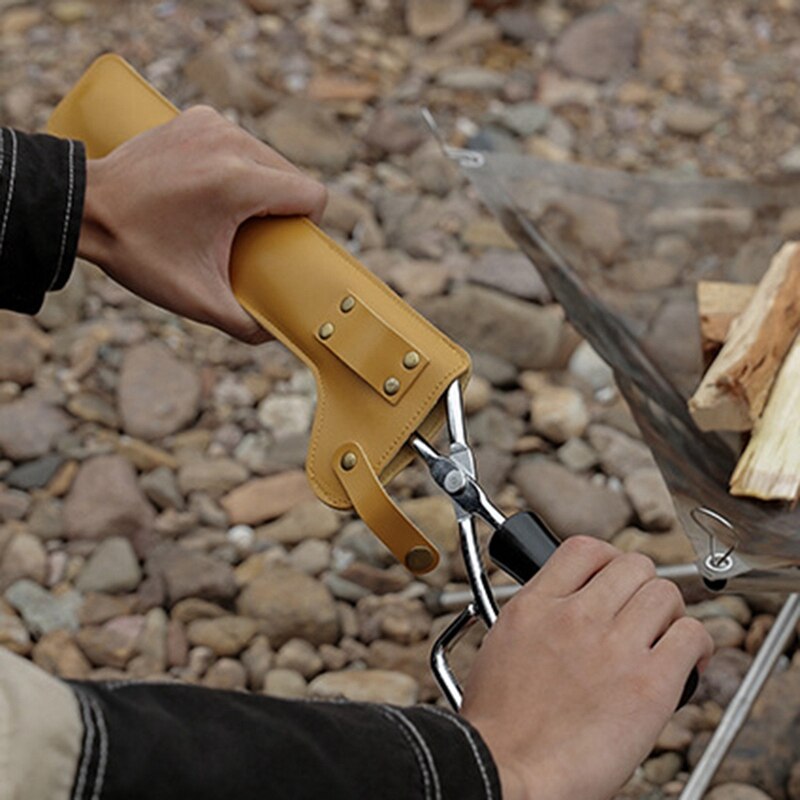 Charcoal Clip Leather Cover Charcoal Clip Leather Cover Barbecue Clip Protective Cover