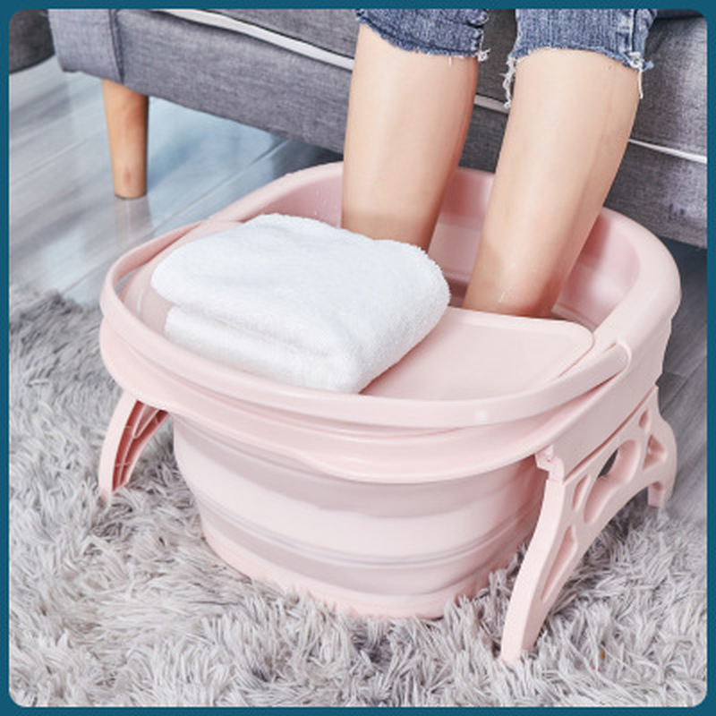 Bañera plegable para pies, con tapa, Sauna, Cubo de masaje espumoso, baño de pies, lavabo portátil plegable, bañera de pies, jacuzzi
