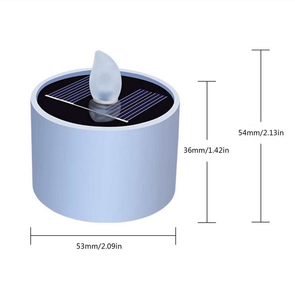 Solar Theelichtje LED Kaarsen Outdoor Waterdichte Vlamloze Solar Theelichtjes Oplaadbare Kaarsen Voor Party Garden Home Decoration: Default Title