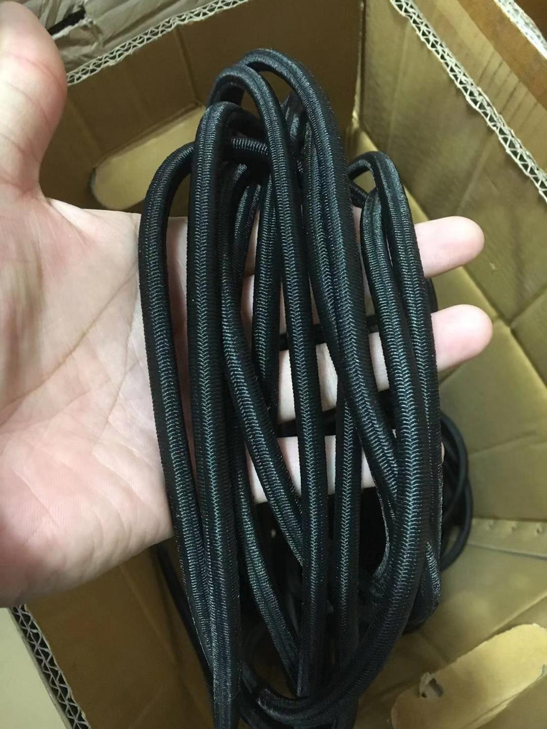 Corde élastique noire de 8mm, 10m par lot, cordon  – Grandado