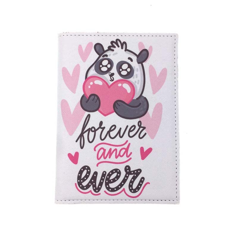 "I LOVE YOU" Travel Accessories Passport Holder PU Leather Travel Passport Cover Case Card ID Holders: 3