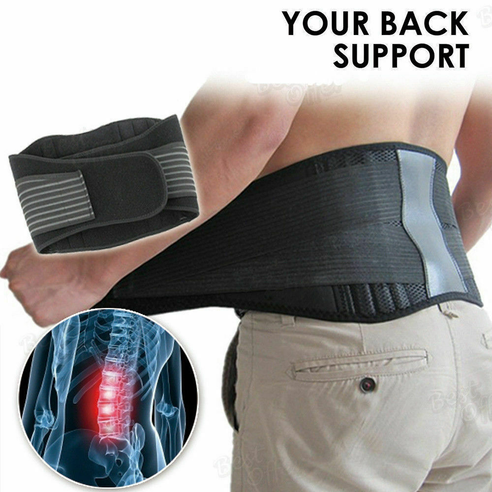 Faja magnética de soporte para espalda, cinturón Lumbar de cintura inferior, ajuste doble, alivio del dolor