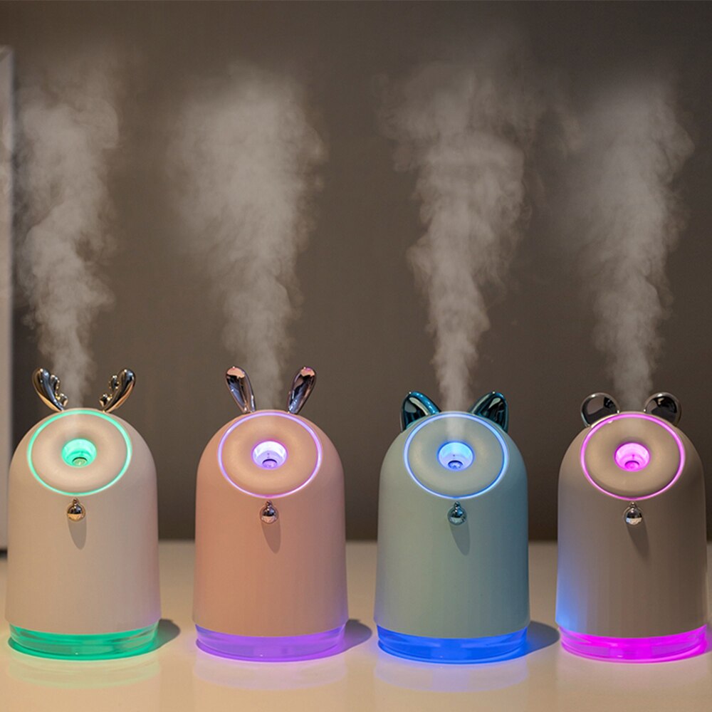 Draadloze schattige luchtbevochtiger, usb, ultrasone aroma diffuser, 800 mah ingebouwde batterij, oplaadbare mistmaker