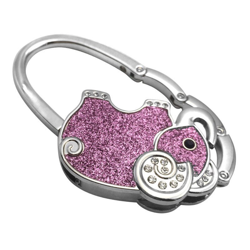 Opvouwbare Tas Hanger Haak Houder Duurzaam Tafel Deur Tas Haak Houder Metalen Olifant Vorm Handtassen Muur Hanger Accessoires