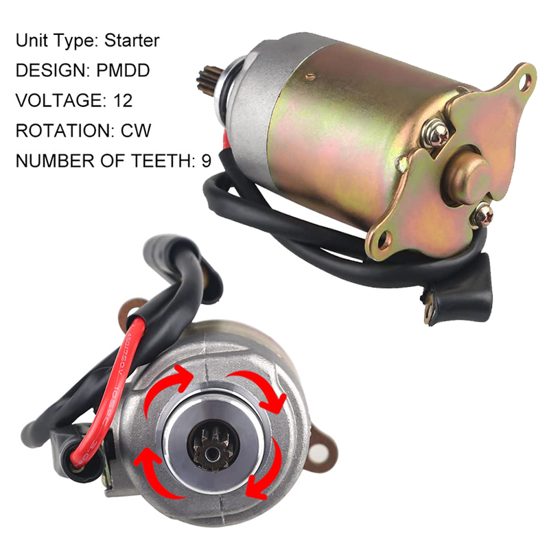 GY6 125cc 150cc Starter Motor mit Draht Kabel Kompatibel Gehen Karts ATV Roller Moped Dune Buggys Quad 4 Räder Motor teile: Default Title