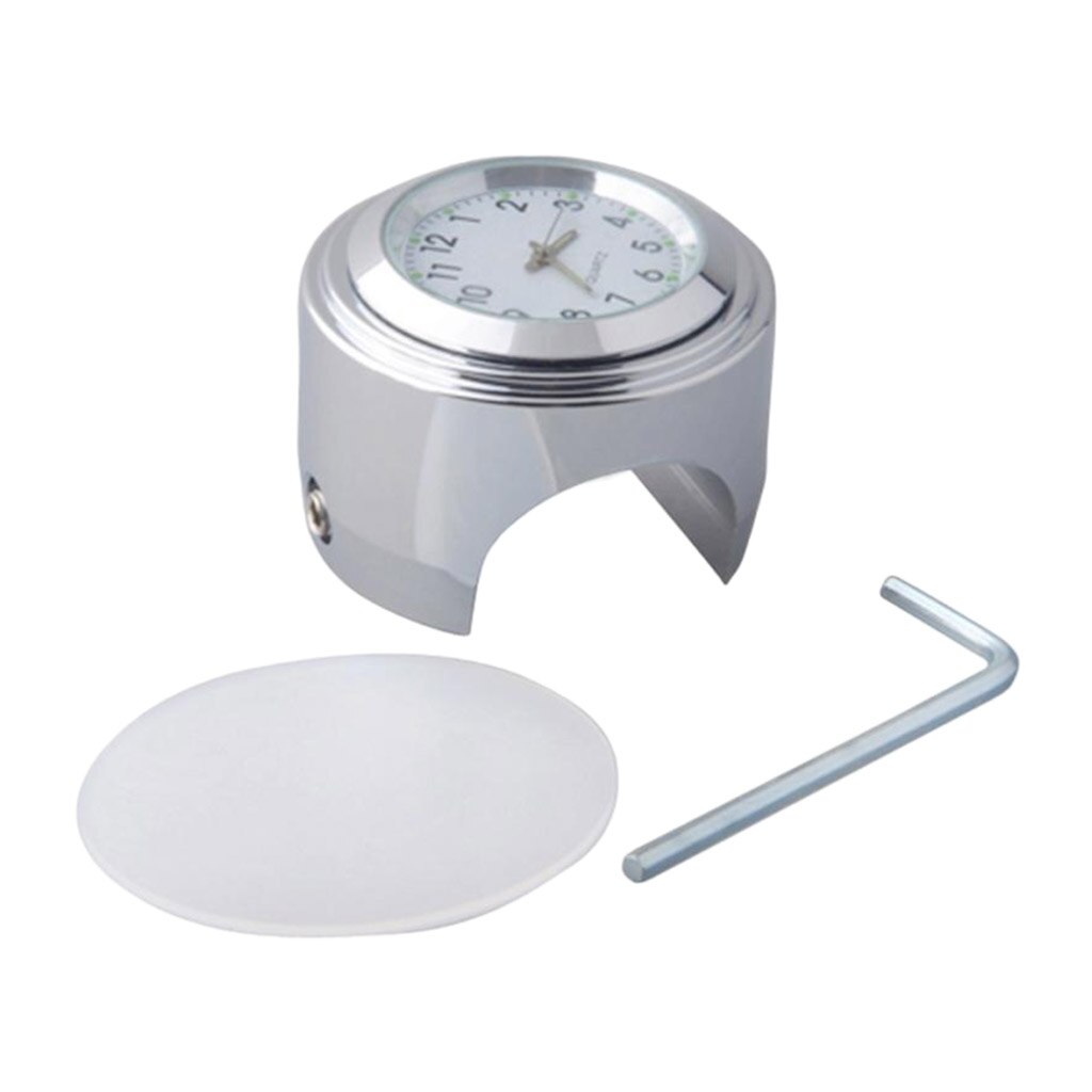 Motorfiets Quartz Klok 7/8 Inch Stuur Mount Horloge Motorbike Chrome Dial Klok Waterdicht Voor Harley Cruiser Atv Scooter