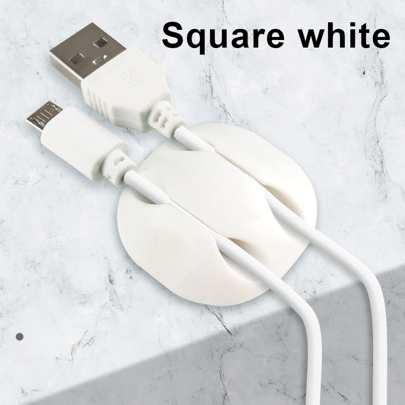 Clips para cables de pared de escritorio, organizadores de cables autoadhesivos, Clips de gestión de cables para el hogar, oficina, escritorio ordenado