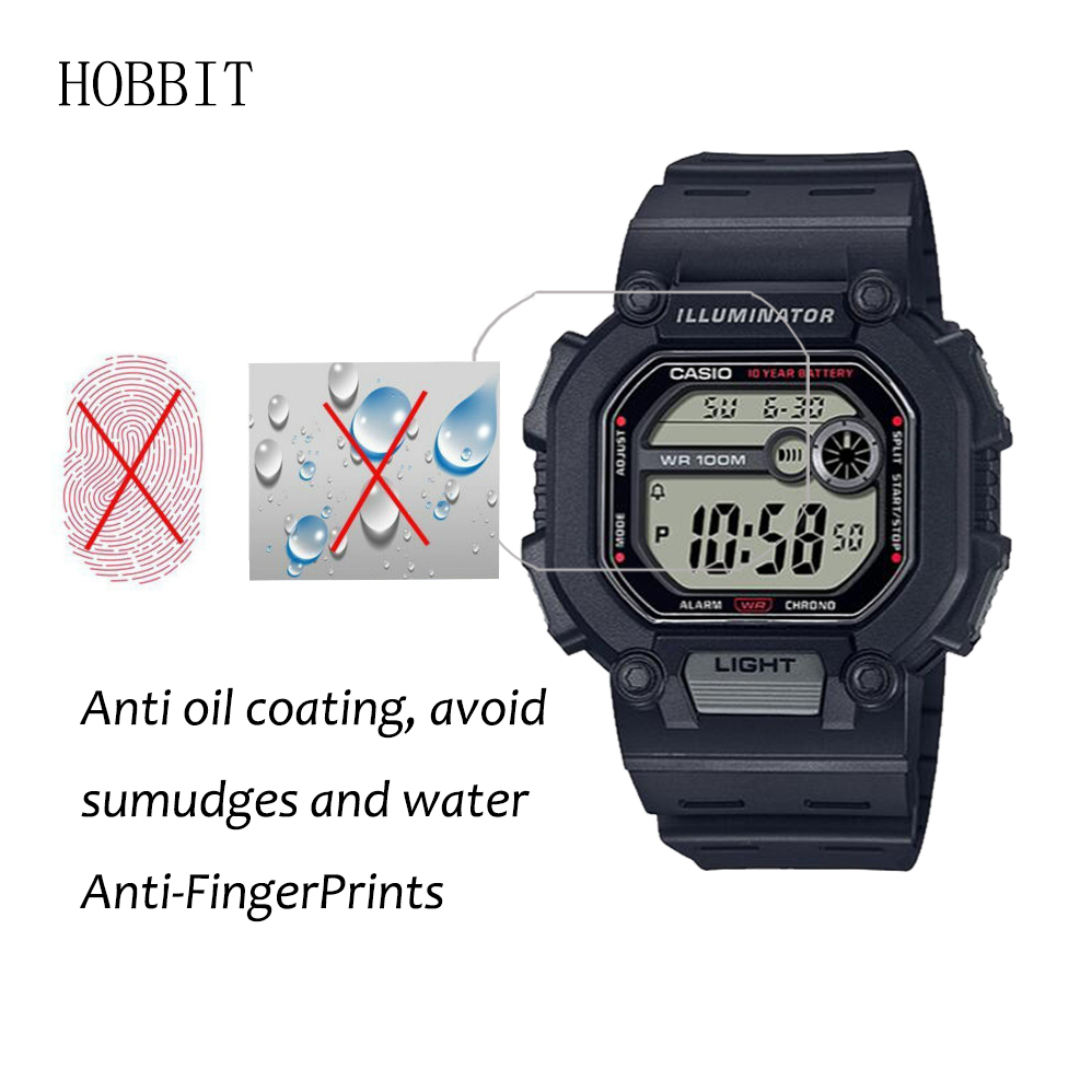 3Pcs 0.15mm Nano Explosion-proof Screen Protector For Casio W-737H W737H 1A2 1A 2A Smart Watch HD Clear Anti-Scratch LCD Film