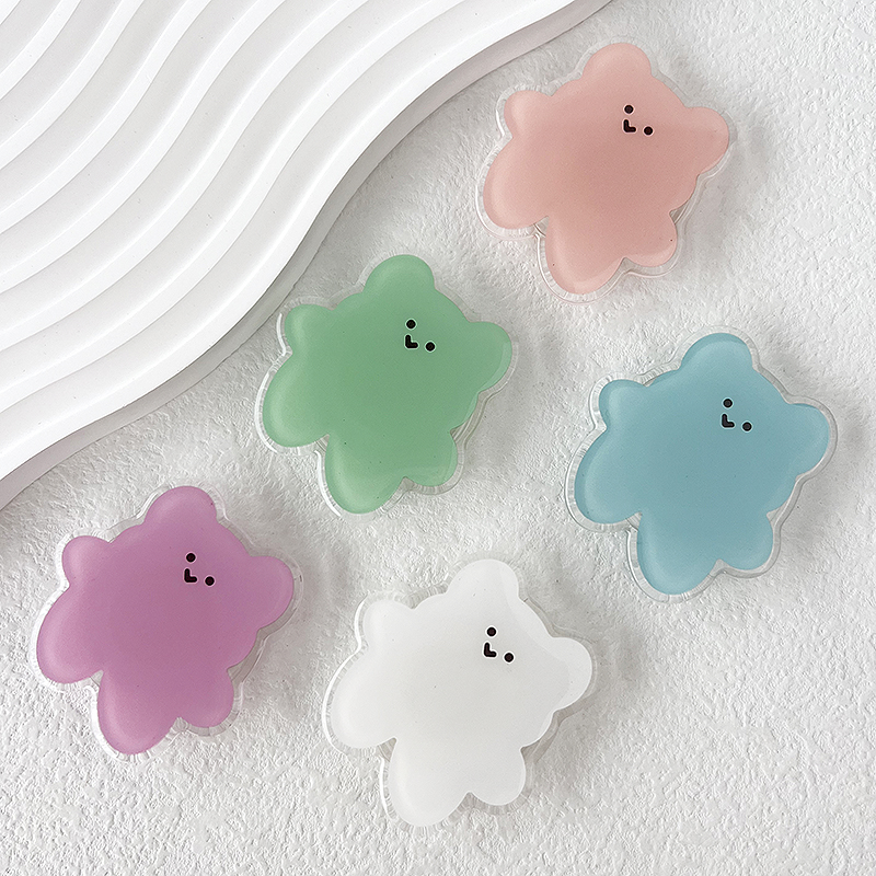 Acrylic Material Cartoon Cute Bear Phone Holder Foldable Grip