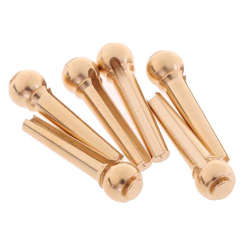 6 Stks/set Gitaar Peg Gitaar Snaren Nail Metal Akoestische Gitaar Bridge Pins Gitaar Snaren Vaste Kegel