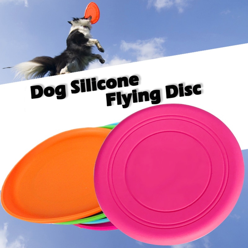 Milieubescherming Silicagel Zachte Huisdier Vliegende Schijven Hond Speelgoed Schotel Grote Of Kleine Hond Speelgoed Pet Shop Diameter 18Cm