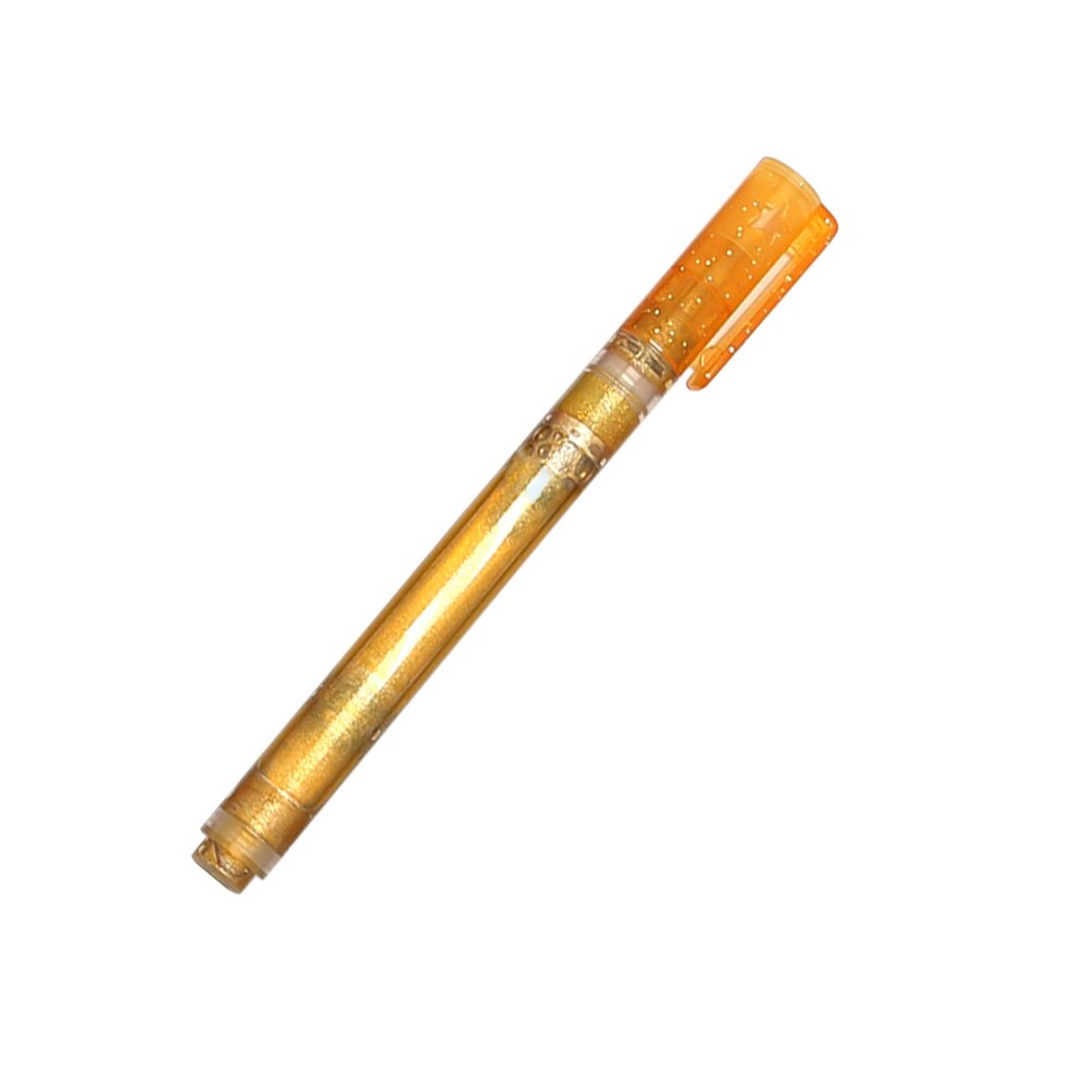 Umitive 1 st 3 mm spets glitter konst märkpenna giftfri flytande färg tusch för barnmålning: Guld-