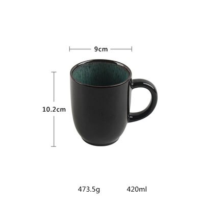 Antowall Europese Groene Pauw Whorl Westerse Servies Steak Plaat Pasta Schotel Keramische Plaat Salade Grote Soepkom: Mug